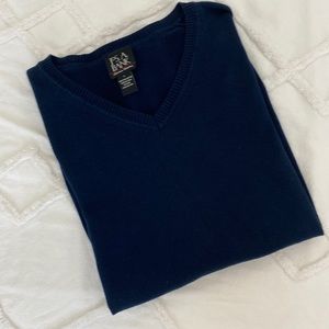 100% Pima Cotton V-Neck Sweater